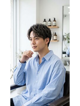 アッシュ 桜木町店(Ash) 横浜桜木町メンズ 流行のツイストスパイラルパーマ×マッシュ