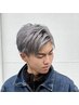 【垢抜け】シルバー系カラー＋メンズカット＋トリートメント＋眉・頭皮ケア