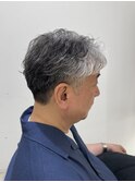 グレイヘア×リバースパーマ