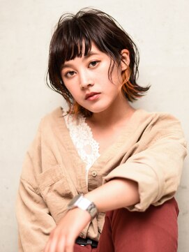 スノッブリコ(snob rico) 【snobrico】【高槻】切りっぱなしボブ×インナーカラー