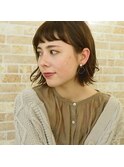 大人かわいいゆるはねボブ(自由が丘・プティアミ)