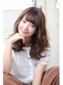 モテ前髪×ゆるふわデジタルパーマ　ラベンダーアッシュ