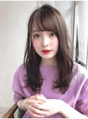 小顔前髪パーマベージュカラー大人かわいい髪型20代30代40代