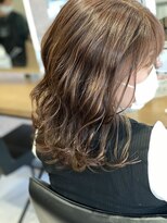 コスアンドコウ 横浜山下(Cos&Co.)&nbsp;波巻きスタイル　ミディアムレイヤー　ハニーオレンジ