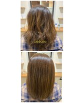 ヘアースパ カラマ(hair spa kalama)&nbsp;煌水ストレートスタイル　Before After