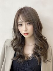 【金沢】10代20代　シースルー前髪　大人可愛い　小顔　ロング