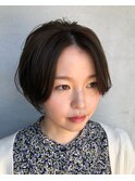 大人可愛いショートボブ