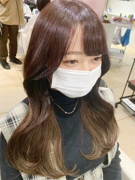 ラルム 新宿(LARME) 韓国前髪顔周り×フェミニングレージュ【新宿/髪質改善】