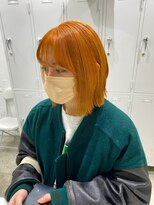 ゲーム 渋谷店(GAME)&nbsp;ダブルカラーオレンジベージュカラーケアブリーチ韓国ハイトーン