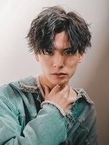 ルースト 渋谷店(ROOST)&nbsp;波巻きマッシュパーマ束間ハイライト/ツイストスパイラルパーマ