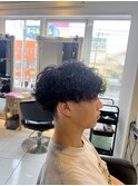 波巻きスパイラルパーマ　波巻きパーマ　スパイラルパーマ