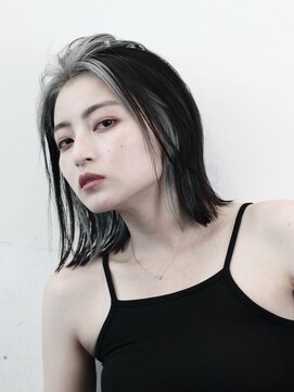 ココ 原宿(KOKO) ボブ黒髪小顔クラゲヘアーオリーブグレーココアベージュ