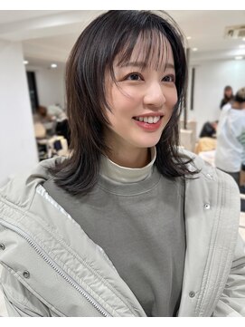 グローブス オモハラ(THE GLOBES OMOHARA) 顔まわりインナーレイヤー 外ハネミディアム