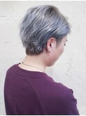 【Flor_戸塚】*大人ウェーブショート+シルバー*