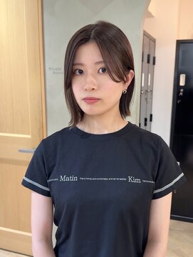 ローレン(LOREN) ミルクティーベージュぷつっとボブケアブリーチ 梅田