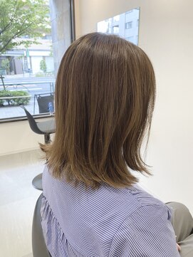 コニー アンド リリー(conne&riri) 【お客様スタイル】明るめプラチナベージュ×柔らかミディアム