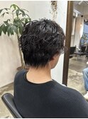 ツーブロック/メンズパーマ/フェードカット/スパイラルパーマ