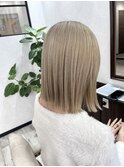 ミルクティーベージュ/ハイトーン/ケアブリーチ/ダブルカラー