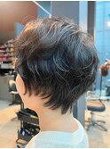 ゆるふわショート/透明感シアーブラウン