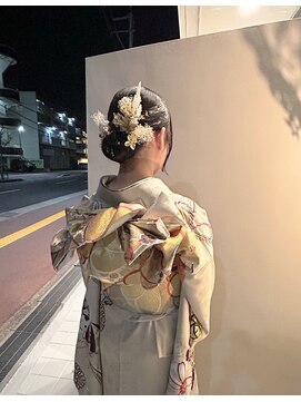 マロウ ヘア(Mallow hair) 【晴れやかな日に】華やかに可愛くアップスタイル＋振袖お着付け