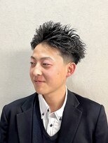 フジヤマバーバーショップ エビス(FUJIYAMA BARBER SHOP ebisu)&nbsp;schoolboy スキンテーパーフェード&スパイキー【ebisu】