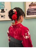 3-15  カールアップ風・袴着付け