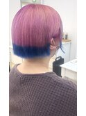 個性派ツートンカラー【山口市美容室】【山口市ハイトーン】