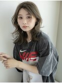 イメチェン/ホワイトブロンド/外ハネボブ/ワイドバング/白河61