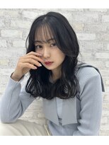 オーロ 西宮店(ORO)&nbsp;アッシュカラー外ハネレイヤー