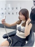 ミディアムレイヤー/ウェーブ巻き/髪質改善/巻ける縮毛矯正/福岡