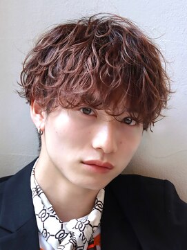 オーシャントーキョーセンダイ(OCEAN TOKYO SENDAI) 波巻きスパイラルパーマ刈り上げショートマッシュツーブロック