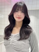 ロンド ストラーダ 心斎橋(Lond strada)&nbsp;くびれヘア×アプリコットオレンジ×美髪［髪質改善/縮毛矯正］