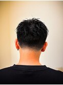 <大人のベリーショート>スパイキー×テーパーフェード