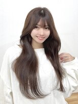 ソヨン 金山店(SOYON)&nbsp;アッシュカラー/ココアベージュ/小顔レイヤーカット/黒髪