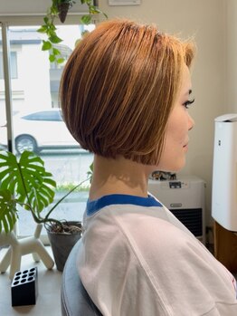 【ショート/ボブ☆口コミ高評価】30代～髪のお悩みや細かい部分も解決する小顔見せカットが大好評。