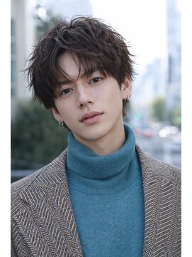 ベル 表参道店(Belle) men'shair/センターパート/ツーブロック/シャドウパーマ