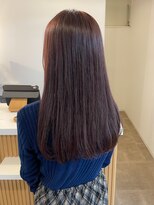 ミルヘアデザイン(mil hair design) グレージュ 艶髪 髪質改善 ブリーチ ピンクベージュ 韓国風