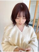 ピンクラベンダーブラウン髪質改善/縮毛矯正/上前津