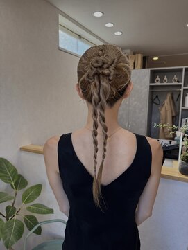 ヘアポップ(hair pop) カチモリヘア お呼ばれヘア ヘアアレンジ ヘアセット
