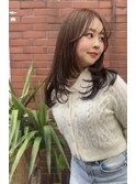 レイヤーカット×モカブラウン