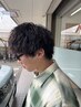 メンズカット+パーマ