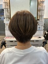 エルズ 大宮店(ailes) 大宮/ミルクティーブロンド/ダークブルー/デジタルパーマ