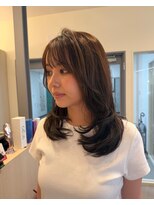 ヘアーポケット リタ(HAIR POCKET ritta)&nbsp;7.11ミディアムレイヤーカット×透明感カラー《城下》