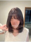 大人っぽく柔らかなグレーベージュ×レイヤー