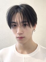 ノラキチジョウジ(NORA KICHIJOJI)&nbsp;黒髪韓国マッシュショートツーブロックダウンパーマワックスなし