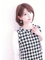 オーロ 緑地公園店(ORO)&nbsp;ラベンダーに似合う大人かわいいボブ