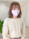 シアーベージュ/レイヤーカット/トレンドヘア◎