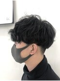 パーマ風スタイリングマッシュ