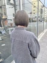 カフ(CAF)&nbsp;CAF FUKO/オン眉ボブ/シアーグレーベージュカラー/大阪/心斎橋