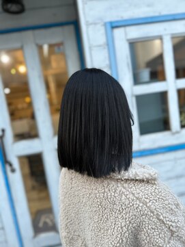 リッカヘアー(Ricca hair) 20代30代♪大人かわいい小顔ショートボブ☆アッシュブラック